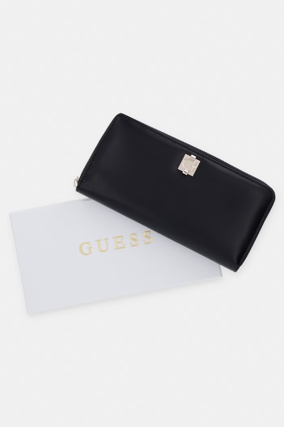 Guess portfel damski z imitacji skóry AUDREY SWVG97.34146 czarny