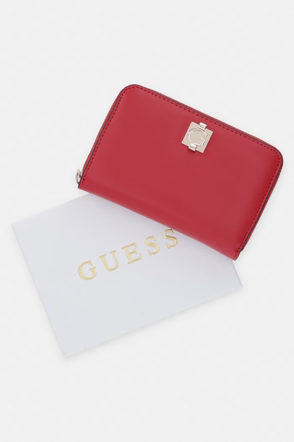 Guess portfel damski z imitacji skóry AUDREY SWVG97.34140 czerwony