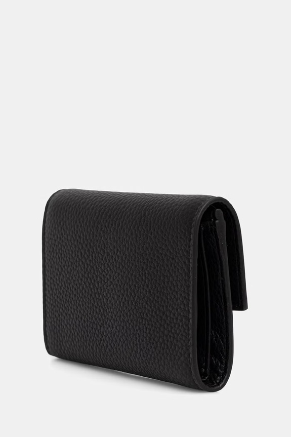Calvin Klein portfel RFID damski skórzany LV04F1225G czarny AW26