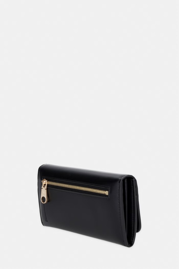 Calvin Klein portfel damski skórzany LV04F1224G czarny AW26