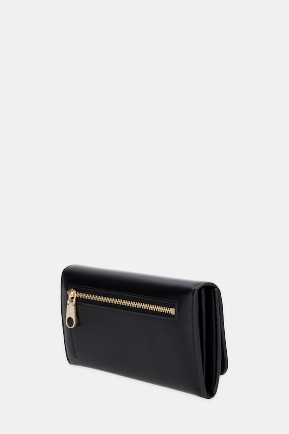 Calvin Klein portfel damski skórzany LV04F1224G czarny AW26