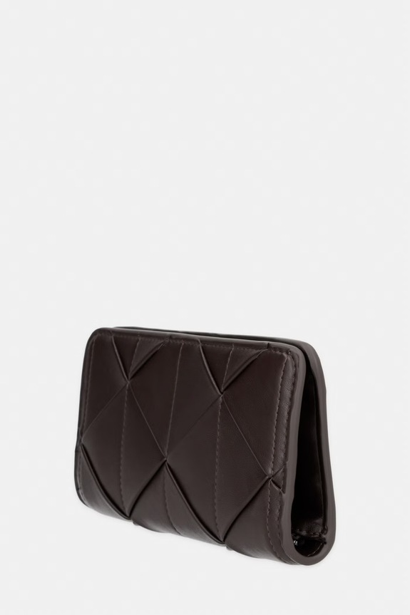 Calvin Klein portfel damski z imitacji skóry LV04F1221G brązowy AW26