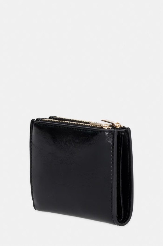 Calvin Klein portfel damski z imitacji skóry LV04F1166G czarny AW26
