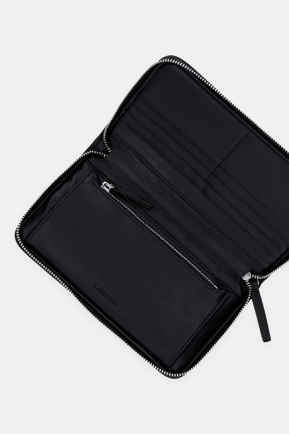 Akcesoria Calvin Klein portfel RFID damski LV04F1163G beżowy