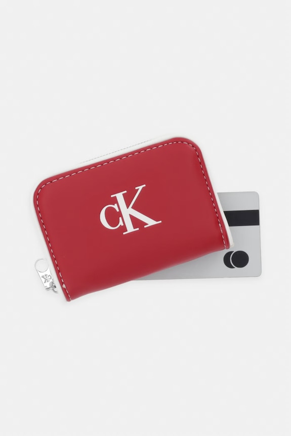Calvin Klein novčanik RFID za žene od imitacije kože crvena LV04F1143G