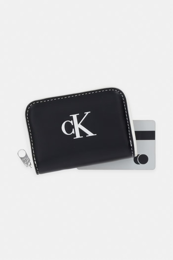 Calvin Klein RFID peňaženka dámska z imitácie kože čierna LV04F1143G