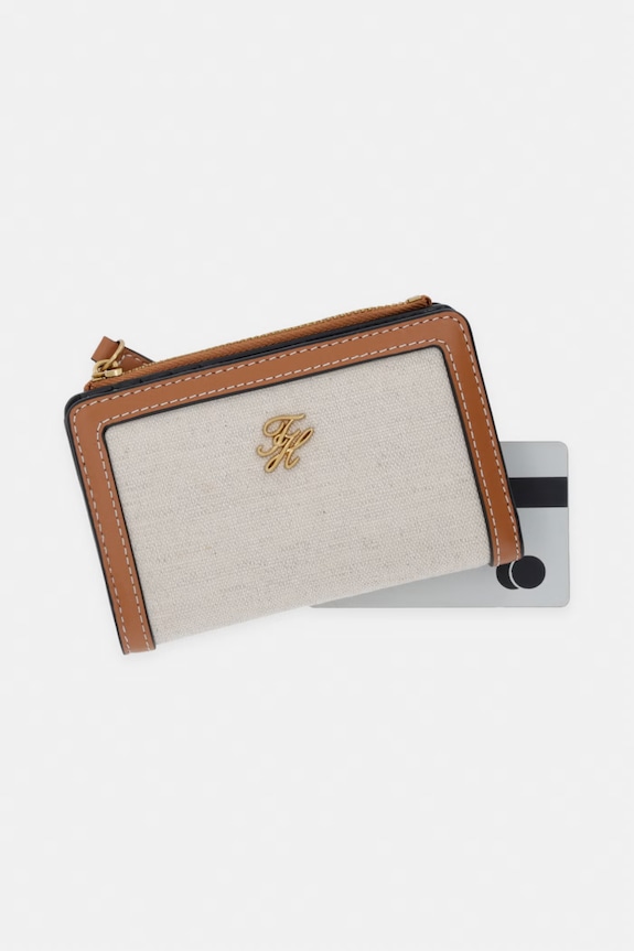 Tommy Hilfiger portfel damski beżowy AW0AW18706