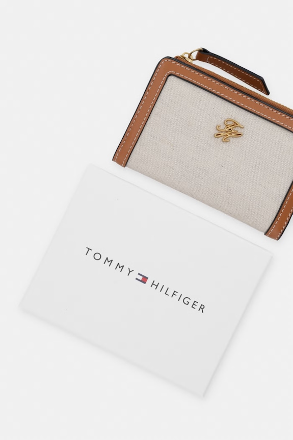 Tommy Hilfiger portfel damski AW0AW18706 beżowy