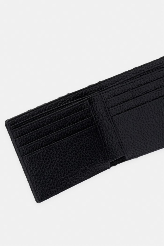 Dodaci Karl Lagerfeld novčanik za muškarce K/MONOGRAM B3M32071 crna