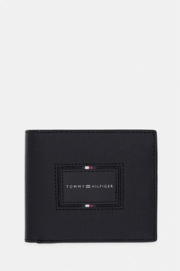 Tommy Hilfiger portfel męski skórzany czarny AM0AM14506
