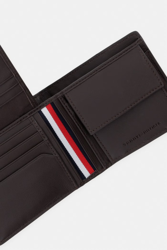 Doplňky Tommy Hilfiger Peněženka pánská kožená AM0AM14497 hnědá