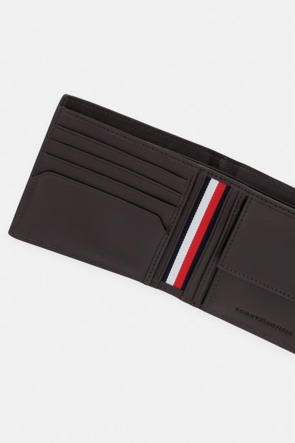 Doplňky Tommy Hilfiger Peněženka pánská kožená AM0AM14496 hnědá