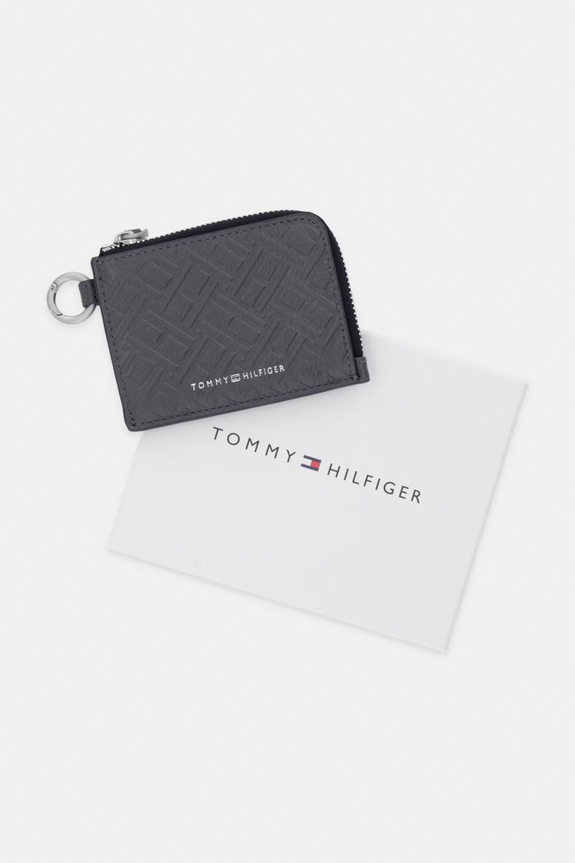 Tommy Hilfiger Peněženka pánská kožená šedá AM0AM14487