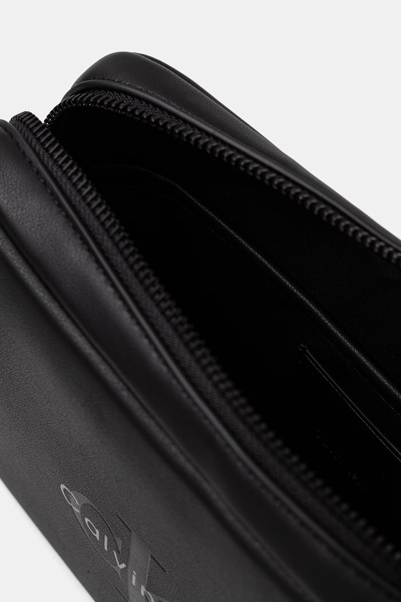 Akcesoria Calvin Klein kosmetyczka męska z imitacji skóry LV04D1257G czarny