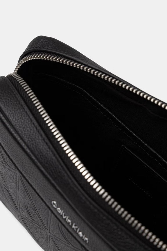 Calvin Klein kozmetická taška pánska kožená čierna LV04D1256G