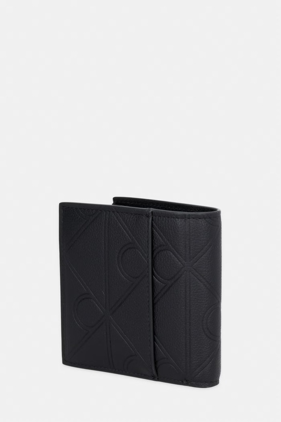 Calvin Klein portfel męski skórzany LV04D1178G czarny AW26