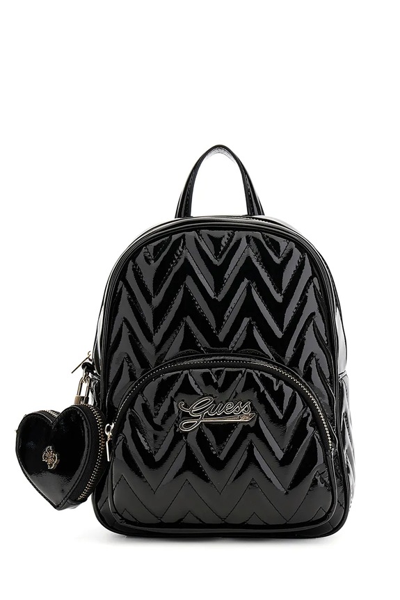 Guess plecak dziecięcy z imitacji skóry J6YZ06.W3000.9BY2 czarny AW26