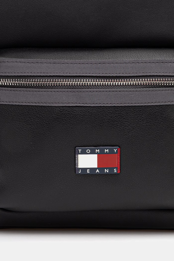 Tommy Jeans plecak męski z imitacji skóry czarny AM0AM14340