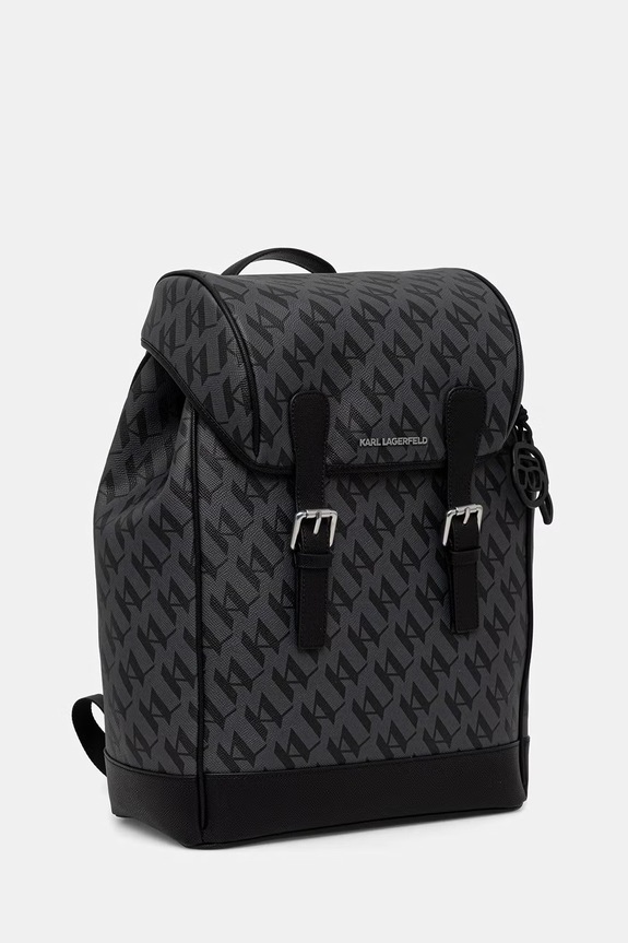 Karl Lagerfeld gradski ruksak za muškarce od imitacije kože K/IKON B3M30248 crna AW26