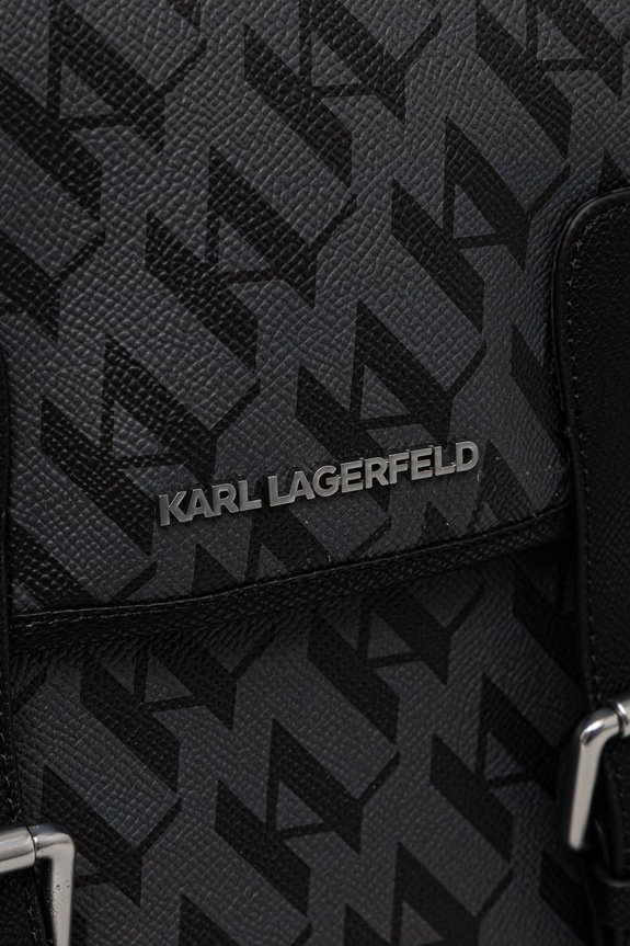 Karl Lagerfeld gradski ruksak za muškarce od imitacije kože K/IKON B3M30248 crna