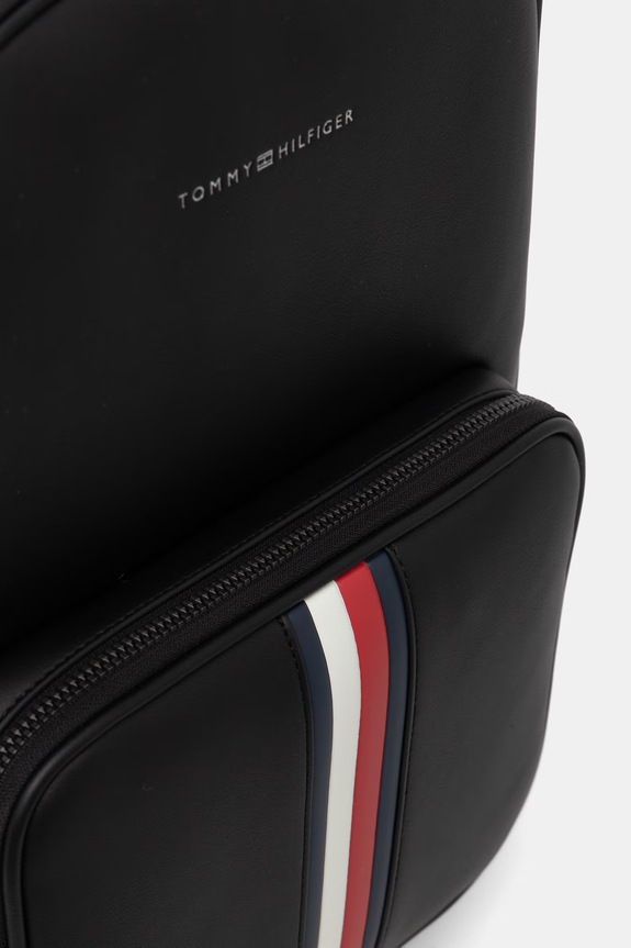 Tommy Hilfiger plecak miejski męski z imitacji skóry czarny AM0AM14516
