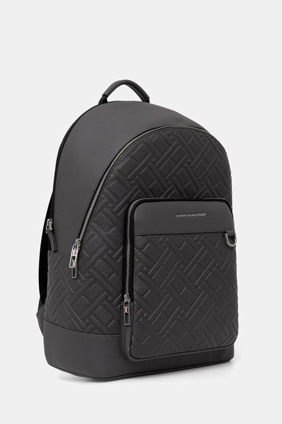 Tommy Hilfiger batoh pánský z imitace kůže AM0AM14427 šedá AW26