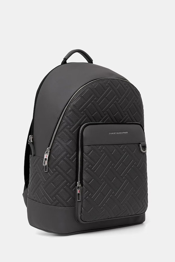 Tommy Hilfiger batoh pánský z imitace kůže AM0AM14427 šedá AW26