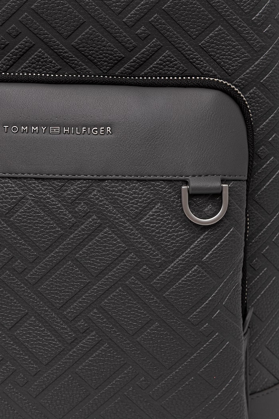 Tommy Hilfiger batoh pánský z imitace kůže šedá AM0AM14427