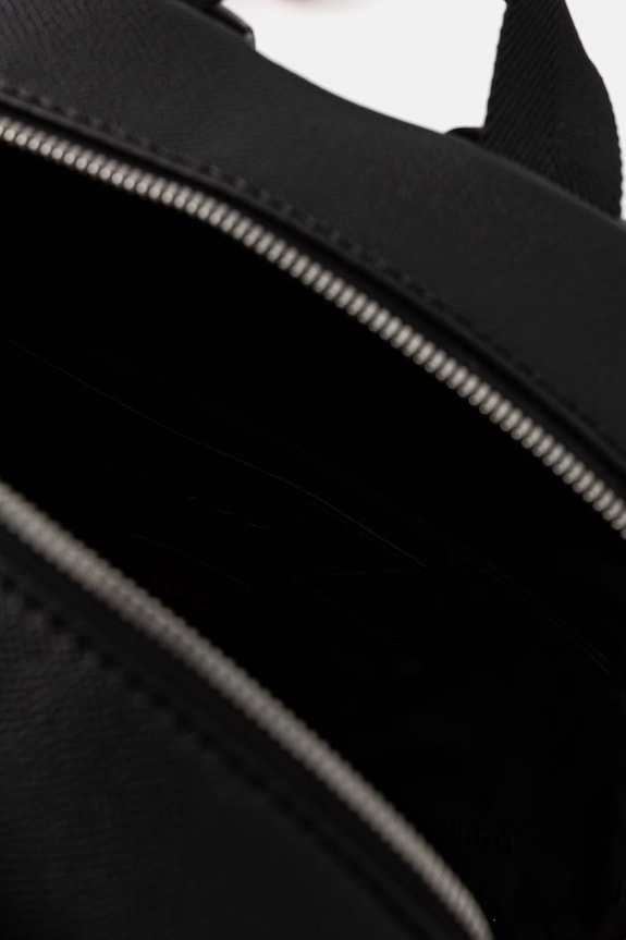 HUGO batoh pánský kožený GO-BAG BACKPACK 50568269 černá