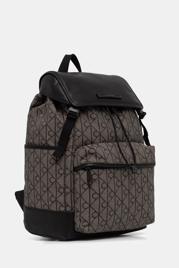 Calvin Klein plecak męski LV04D3378G brązowy AW26