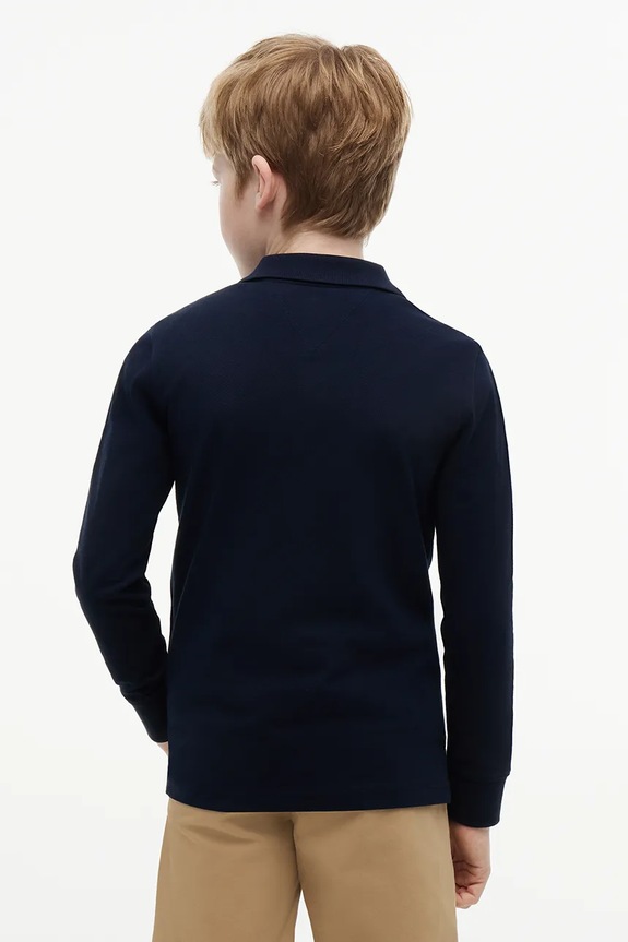 Chłopiec Tommy Hilfiger longsleeve dziecięcy bawełniany KB0KB09664.128.176.9BY2 granatowy