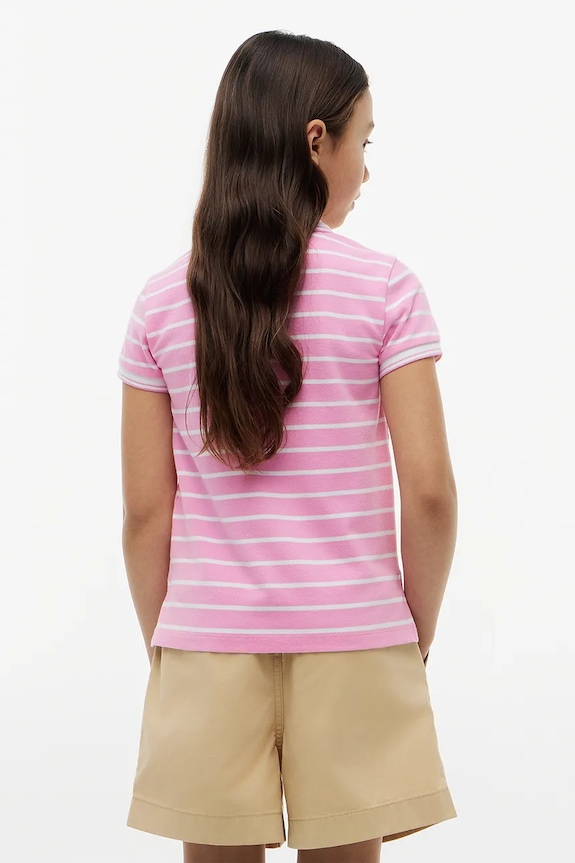 Dziewczynka Tommy Hilfiger polo dziecięce bawełniane KG0KG08556.9BY2 różowy