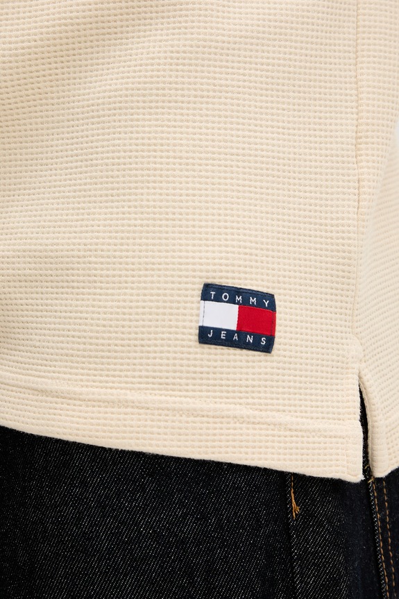 Tommy Jeans polo majica za muškarce od pamuka DM0DM23408 bež