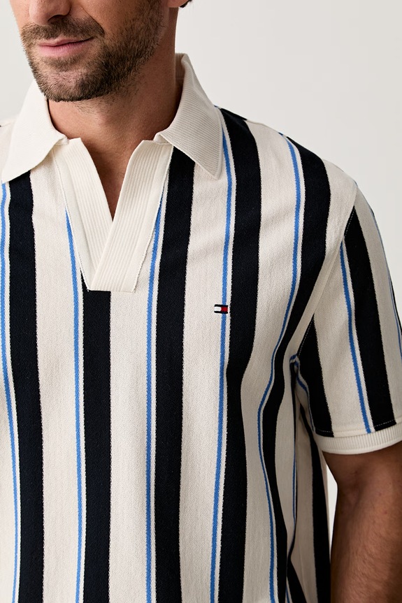 Tommy Hilfiger polo męskie bawełniane MW0MW43274 beżowy
