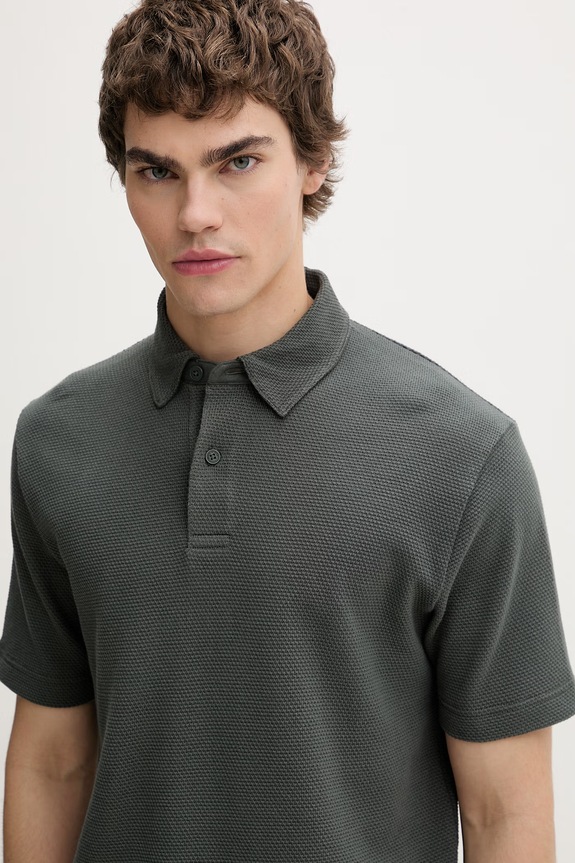 Marc O'Polo polo da uomo in cotone verde 5000014291