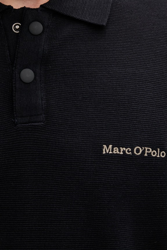 Marc O'Polo polo swetrowe męskie bawełniane 5000014230 granatowy