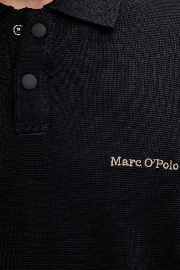 Marc O'Polo polo swetrowe męskie bawełniane 5000014230 granatowy