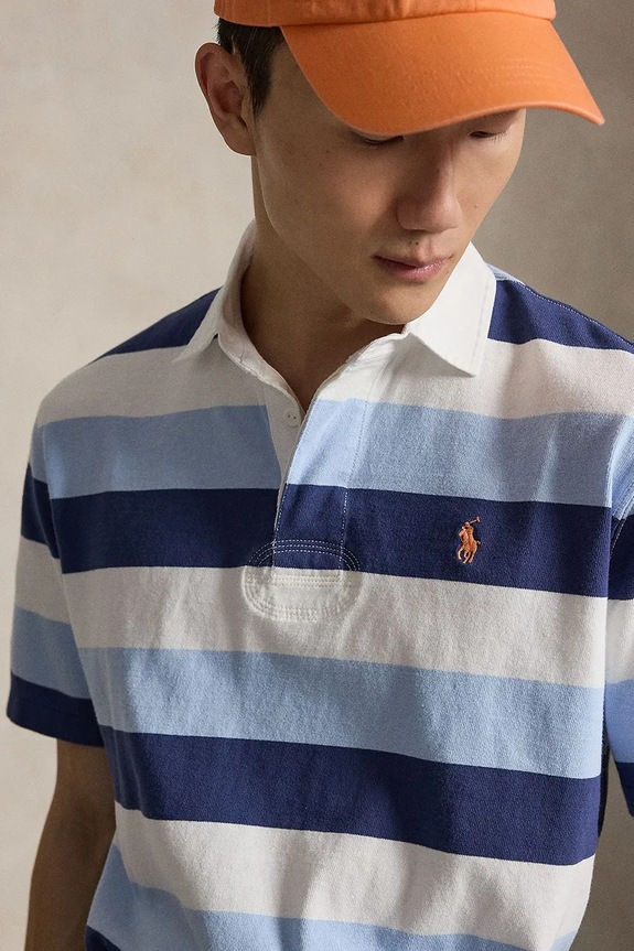 Polo Ralph Lauren поло чоловіче бавовняне блакитний 710977587