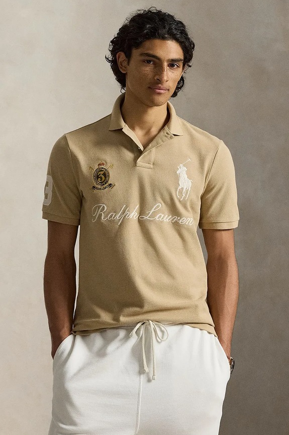 Polo Ralph Lauren поло чоловіче бавовняне зелений 710B20009