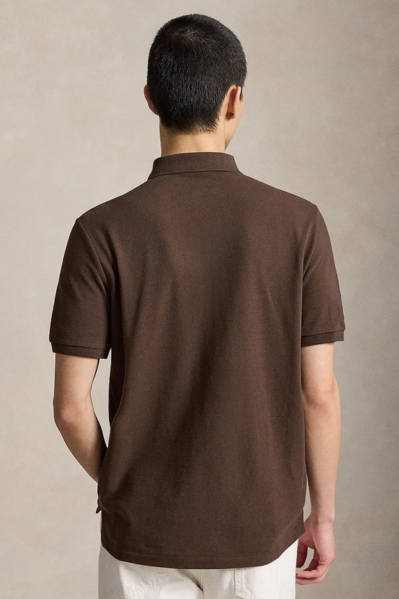 Polo Ralph Lauren поло чоловіче бавовняне 710B20009 коричневий AW26
