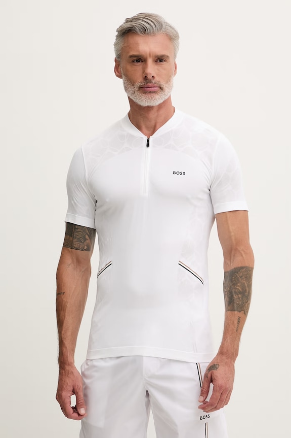 BOSS Green polo za muškarce PL_TOC Game 2 bijela 50564794