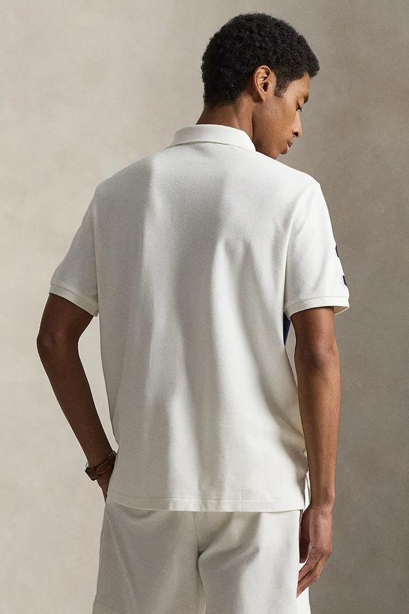 Polo Ralph Lauren polo męskie bawełniane 710B21925 beżowy AW26