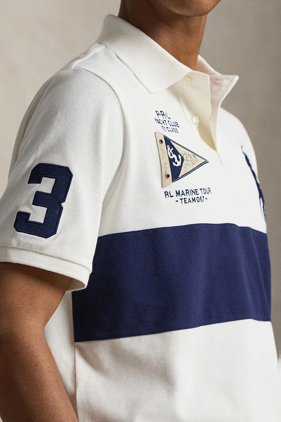 Polo Ralph Lauren polo męskie bawełniane beżowy 710B21925