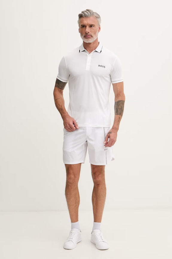 BOSS Green pánske polo tričko Paul Pro 50506203 béžová AW26