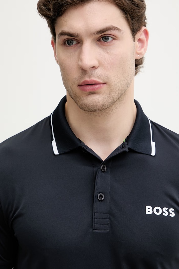 BOSS Green polo za muškarce Paul Pro mornarsko plava 50506203