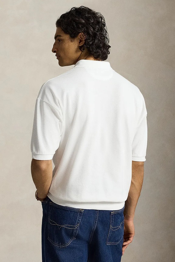 Polo Ralph Lauren polo męskie bawełniane 710B18907 biały AW26