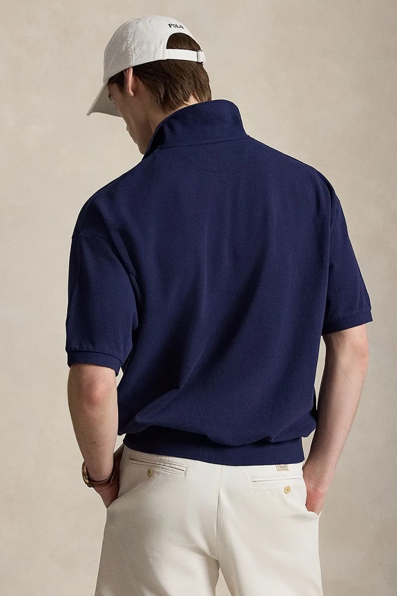 Polo Ralph Lauren поло для мужчин из хлопка 710B18907 тёмно-синий AW26
