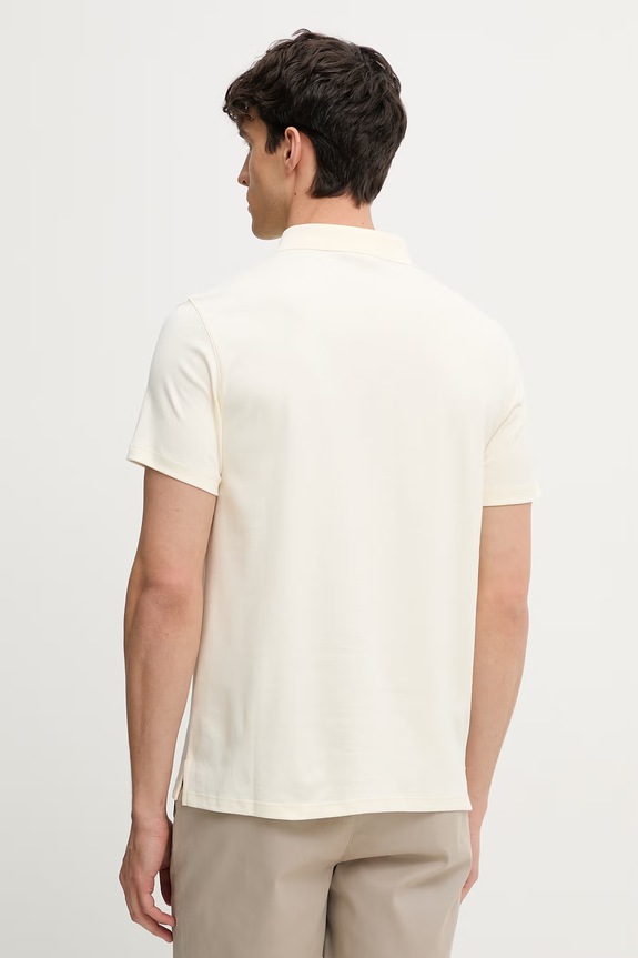 Oblečenie Calvin Klein Polo tričko pánske bavlnené LV04LH204G béžová