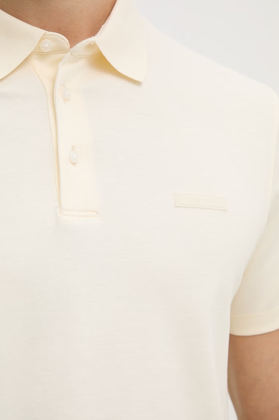 Calvin Klein Polo tričko pánske bavlnené LV04LH204G béžová