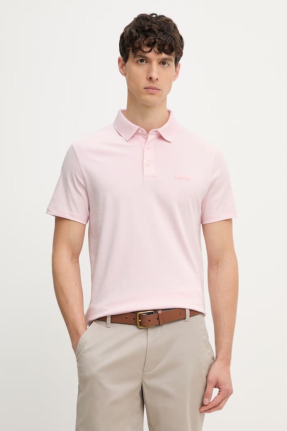 Calvin Klein Póló férfi pamut rózsaszín LV04LH204G